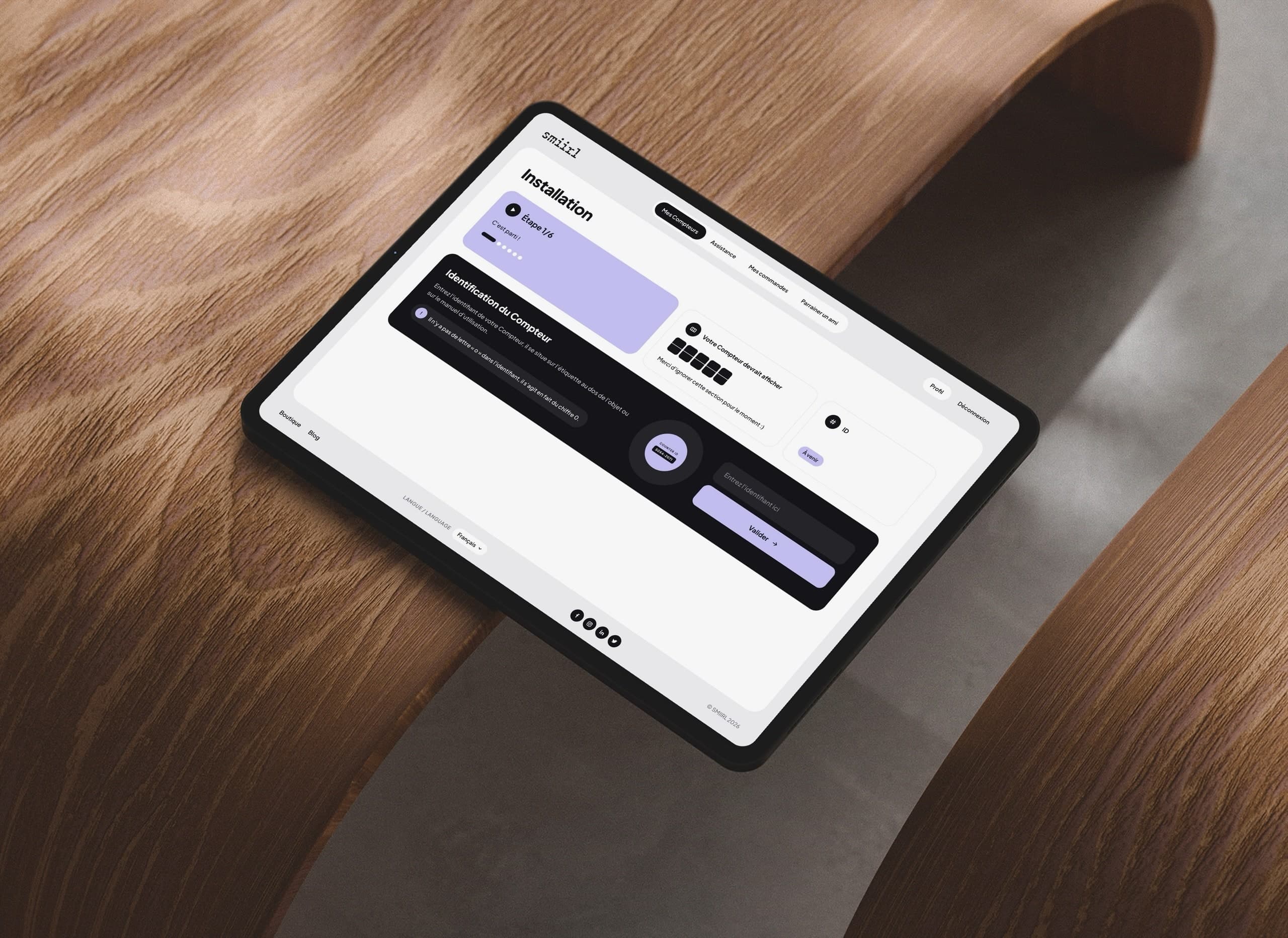 Smiirl interface